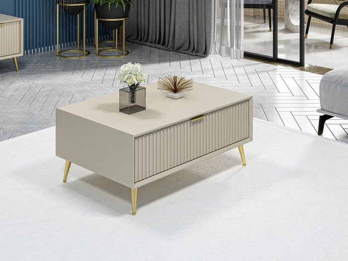 Hanah Home Mesa de centro Luxe en color Arenisca